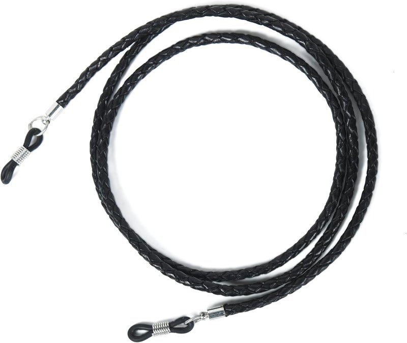 GENIQUE Genuine Leather Glasses Strap, Eyeglass Chain,Eye Glasses holders around Neck, Sunglass Strap for Men - Image 2